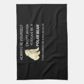 Funny Polar Beer is altijd je eigen Beer Theedoek (Verticaal)