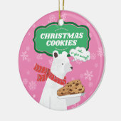 Funny polar beer kerstkoekjes gepersonaliseerd keramisch ornament (Links)