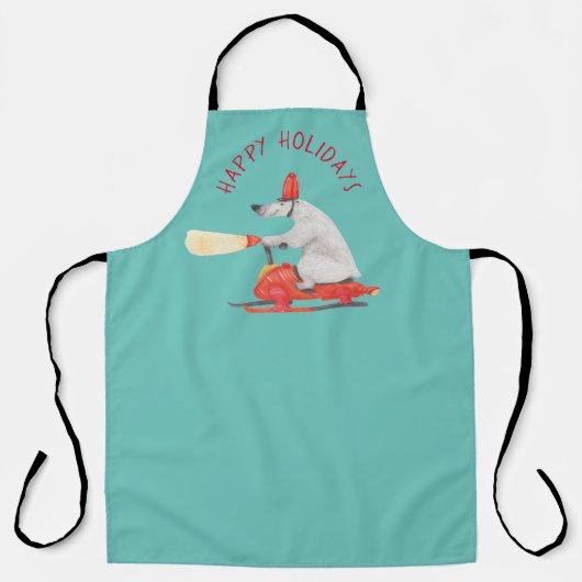 Funny Polar Beer over Snowmobile Schort (Voorkant)