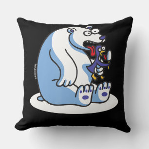 Funny Polar Beer Penguin Ice Cream Dierenvriend Kussen