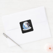 Funny Polar Beer Penguin Ice Cream Dierenvriend Vierkante Sticker (Envelop)