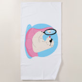 Funny Polar Beer Strandlaken (Voorkant)