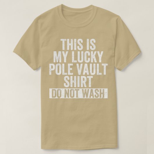 Funny Pole Vault met Lucky Pole Vault SH T-shirt (Design voorkant)