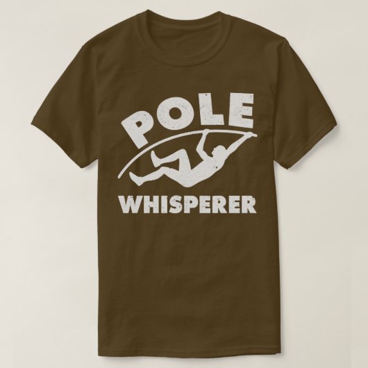 Funny Pole Vault Pole Vaulting Pole Whisperer T-shirt (Design voorkant)