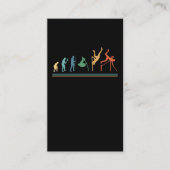 Funny Pole Vaulting Evolution Pole Vaulter Visitekaartje (Voorkant)
