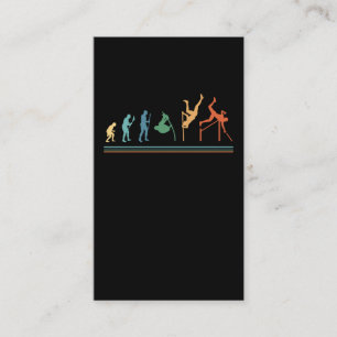 Funny Pole Vaulting Evolution Pole Vaulter Visitekaartje