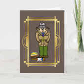 Funny Police Detective Birthday Card Kaart (Voorkant)