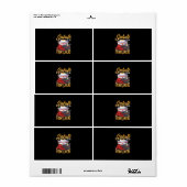 Funny Police Firefighter Frontliner Nurse Gifts Etiket (Full Sheet)