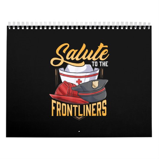 Funny Police Firefighter Frontliner Nurse Gifts Kalender (Hoes)