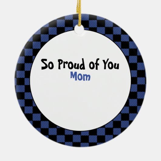 Funny Police Gift - Proud Police Officer Dank u Keramisch Ornament (Achterkant)