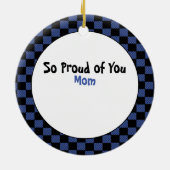 Funny Police Gift - Proud Police Officer Dank u Keramisch Ornament (Achterkant)