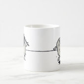 Funny Police Humor - CTRL die Esc achtervolgt Koffiemok (Center)