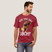 Funny Police K9 Eenheid Duits Shepard Gezegde voor T-shirt (Voorkant volledig)