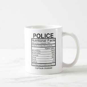 Funny Police Nutritional Facts Koffiemok
