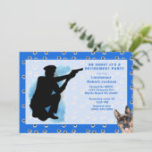 Funny Police Oh Shoot Bullet Holes Retirement Kaart (Staand voorkant)