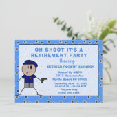 Funny Police Oh Shoot Retirement Kaart (Staand voorkant)