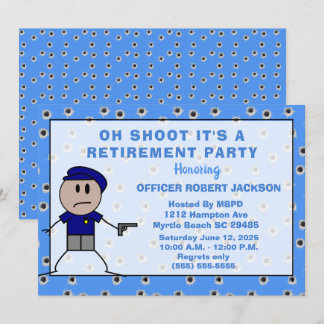 Funny Police Oh Shoot Retirement Kaart