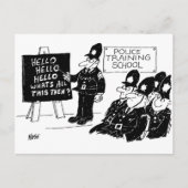 Funny Police Training School Briefkaart (Voorkant)