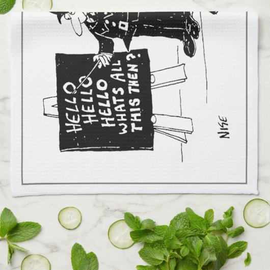 Funny Police Training School Theedoek (Gevouwen)