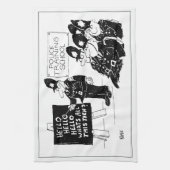 Funny Police Training School Theedoek (Verticaal)