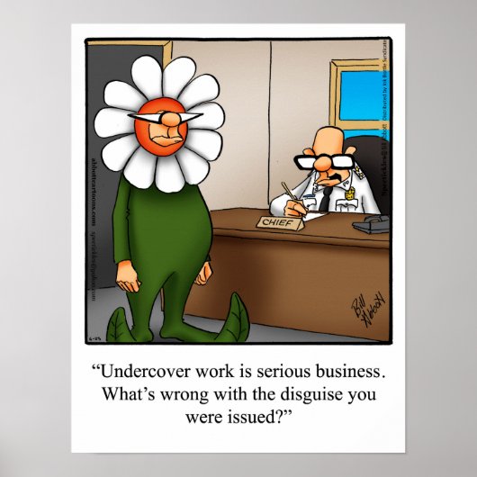 Funny Policemen Humor Poster (Voorkant)