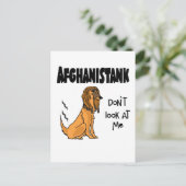 Funny Political Anti Joe Biden and Afghan Dog Pun Briefkaart (Staand voorkant)