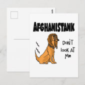 Funny Political Anti Joe Biden and Afghan Dog Pun Briefkaart (Voorkant / Achterkant)