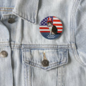 Funny Political Cat/Kat Ronde Button 5,7 Cm (In situ)