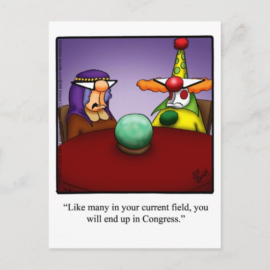 Funny Political Humor Briefkaart (Voorkant)