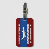 Funny Political Let's Go Hurricane Biden Walkout Bagagelabel (Voorkant (verticaal))