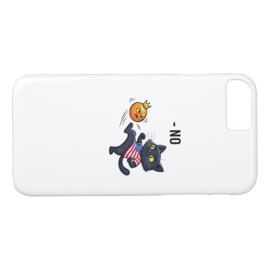 Funny Political Meme No Cat Case-Mate iPhone Case (Achterkant (Horizontaal))