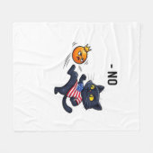 Funny Political Meme No Cat Design Fleece Deken (Voorkant (Horizontaal))