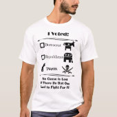 Funny Political Pirate Quote T-shirt (Voorkant)