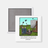 Funny Politicians Humor Magnet (Voorkant / Achterkant)
