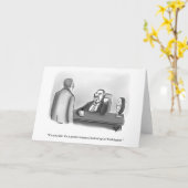 Funny Politieke Humor Blank Wenskaart Kaart (Gele Bloem)