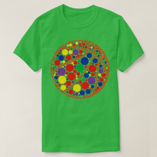 Funny Polka Dot Basketball Lover Player Internatio T-shirt (Design voorkant)