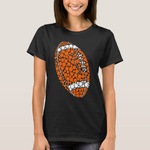 Funny Polka Dot Football Lover Player Internationa T-shirt