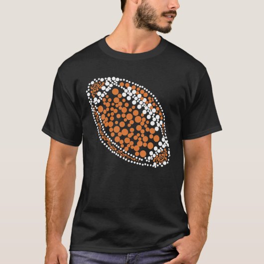 Funny Polka Dot Football Lover Player Internationa T-shirt (Voorkant)
