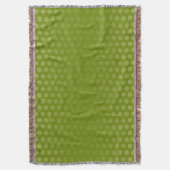 Funny Polka Dots Pattern green + jouw idee Deken (Voorkant Verticaal)