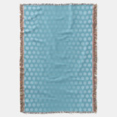 Funny Polka Dots Pattern lichtblauw en jouw idee Deken (Voorkant Verticaal)