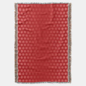Funny Polka Dots Pattern red + jouw idee Deken (Voorkant Verticaal)