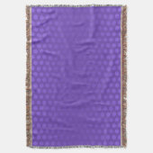 Funny Polka Dots Pattern violet + jouw idee Deken (Voorkant Verticaal)