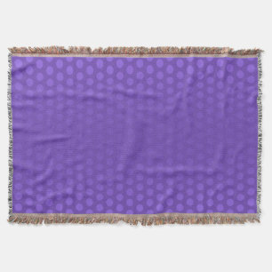 Funny Polka Dots Pattern violet + jouw idee Deken