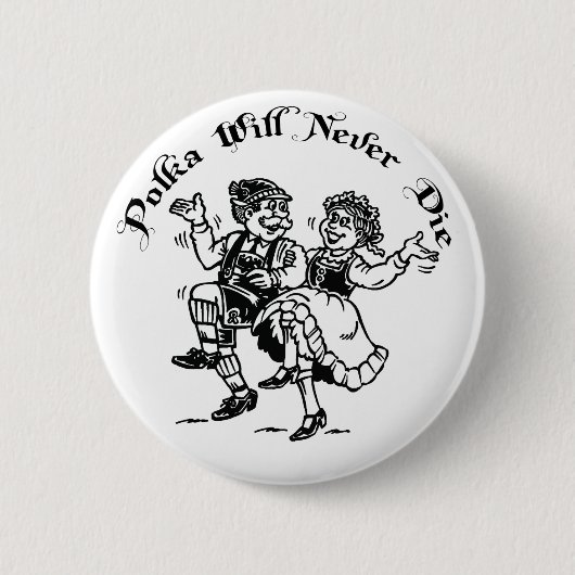 Funny Polka Ronde Button 5,7 Cm (Voorkant)
