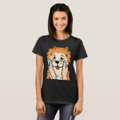 Funny Pomeranian Chubby Cheeks T-shirt (Voorkant volledig)