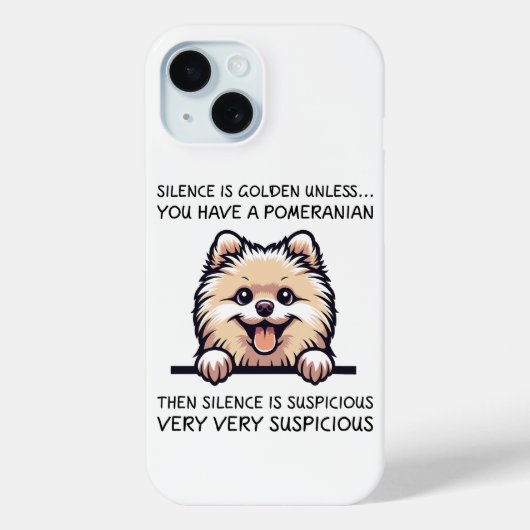 Funny Pomeranian Dog Case-Mate iPhone Case (Achterkant)