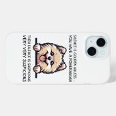 Funny Pomeranian Dog Case-Mate iPhone Case (Achterkant (horizontaal))