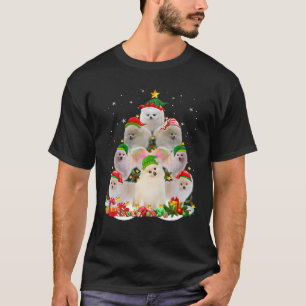 Funny Pomeranian Dog Kerstmis T-shirt