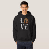 Funny Pomeranian Dog Mam Dad Love R Hoodie (Voorkant volledig)