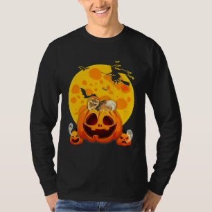 Funny Pomeranian Dog Pumpkin Witch Pet T-shirt